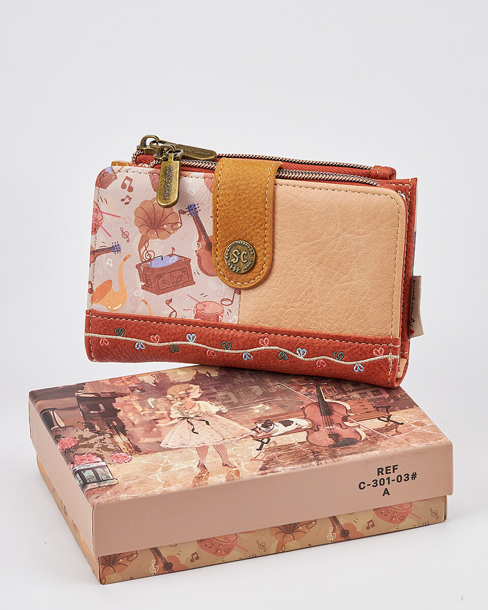 Γυναικείο Πορτοφόλι Sweet Candy με Ρομαντικό Μοτίβο