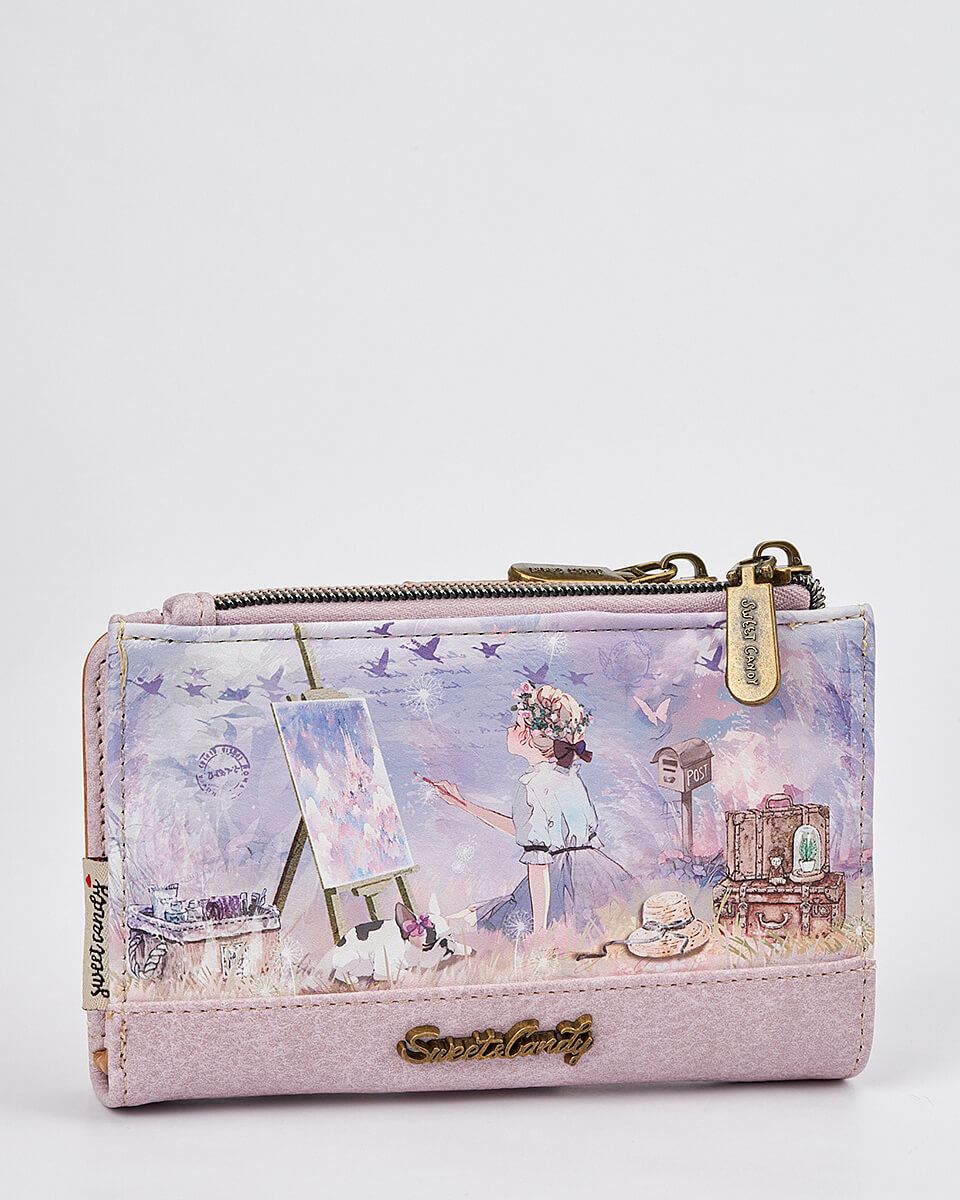 Γυναικείο Πορτοφόλι Sweet Candy με Ρομαντικό Μοτίβο