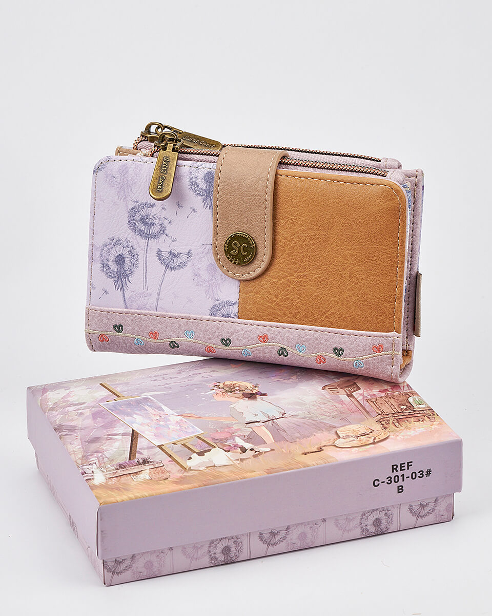 Γυναικείο Πορτοφόλι Sweet Candy με Ρομαντικό Μοτίβο