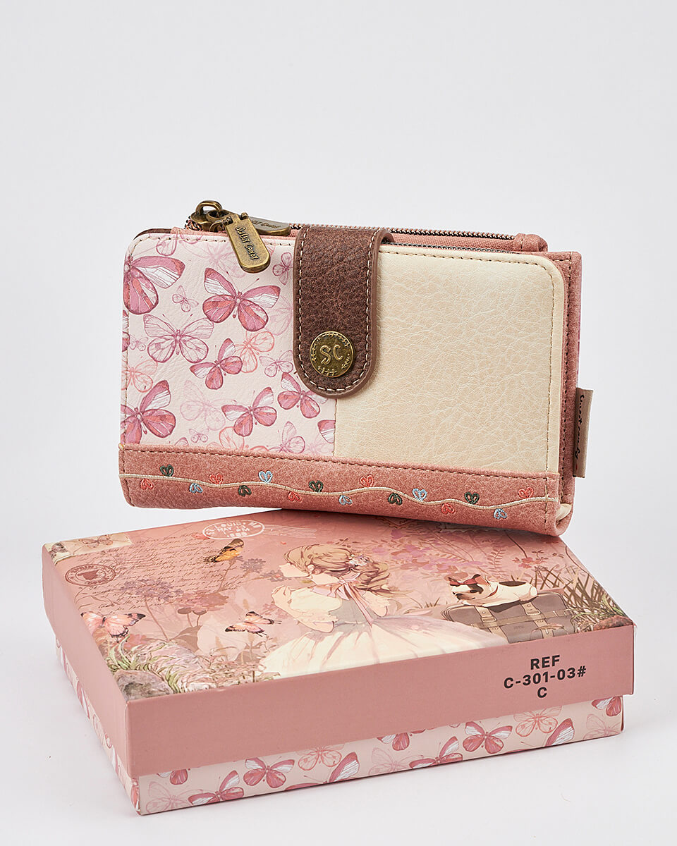 Γυναικείο Πορτοφόλι Sweet Candy με Ρομαντικό Μοτίβο