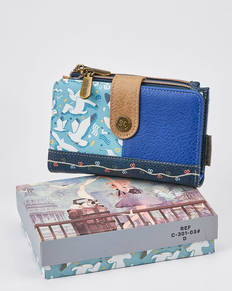 Γυναικείο Πορτοφόλι Sweet Candy με Ρομαντικό Μοτίβο