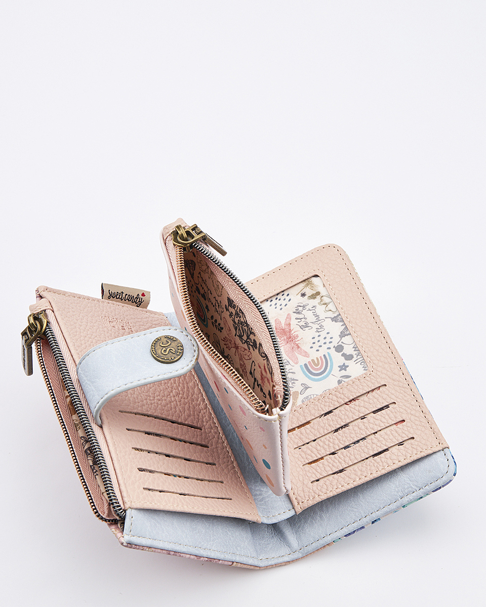 Sweet Candy Γυναικείο Πορτοφόλι με Ρετρό Καθρέφτη & Μοναδική Αίσθηση – Mirror Bloom