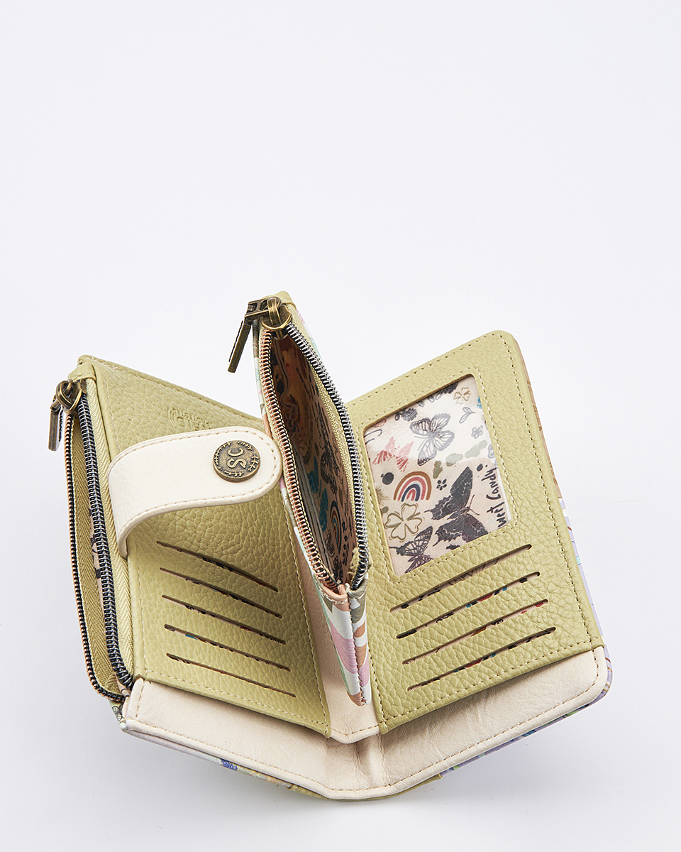 Sweet Candy Γυναικείο Πορτοφόλι με Μοτίβο Λεβάντα & Αναδιπλούμενη Θήκη – Lavender Walk