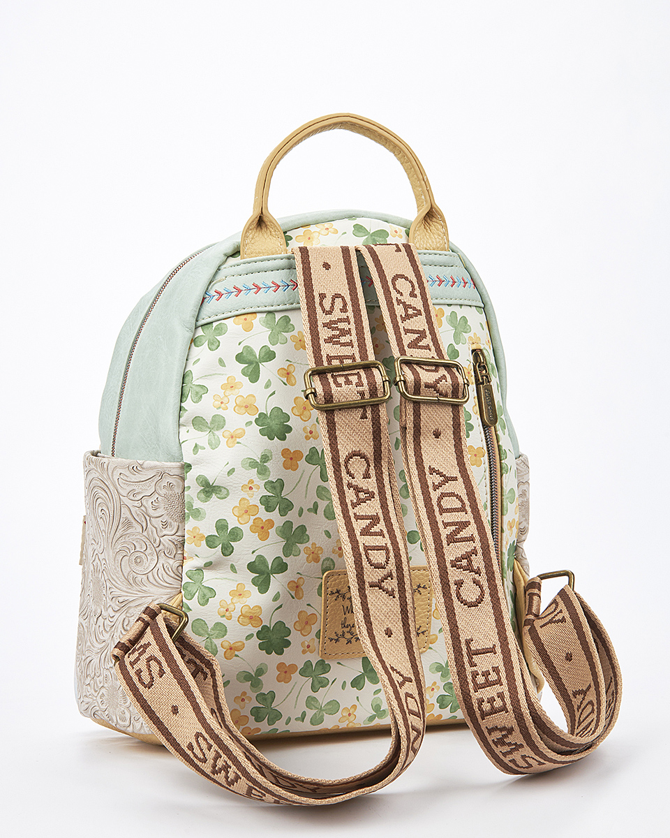 Sweet Candy Γυναικείο Σακίδιο Πλάτης με Κεντημένο Σχέδιο – Floral Whisper