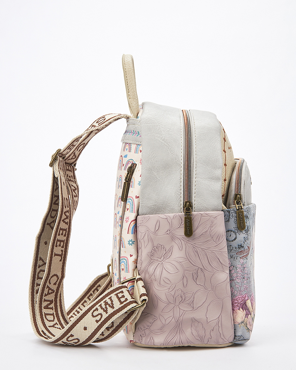 Sweet Candy Γυναικείο Σακίδιο Πλάτης με Κεντημένο Σχέδιο – Vintage Story