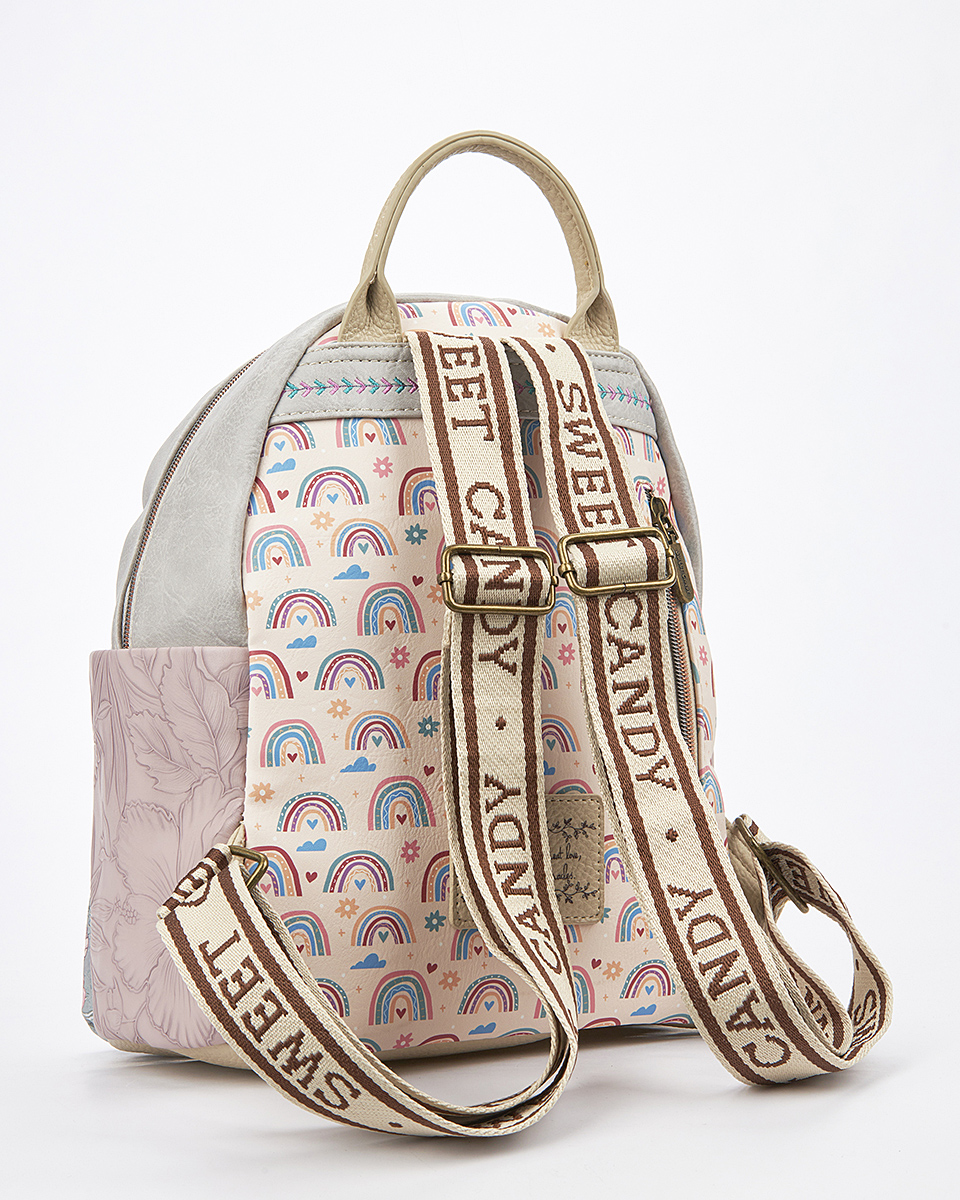 Sweet Candy Γυναικείο Σακίδιο Πλάτης με Κεντημένο Σχέδιο – Vintage Story