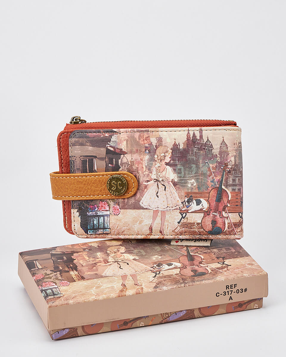 Γυναικείο Πορτοφόλι Sweet Candy με Ρομαντικό Μοτίβο