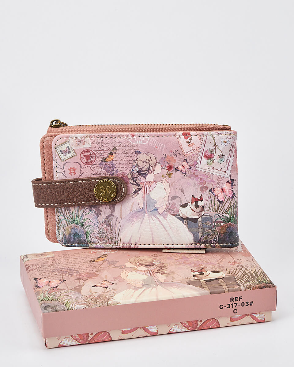 Γυναικείο Πορτοφόλι Sweet Candy με Ρομαντικό Μοτίβο