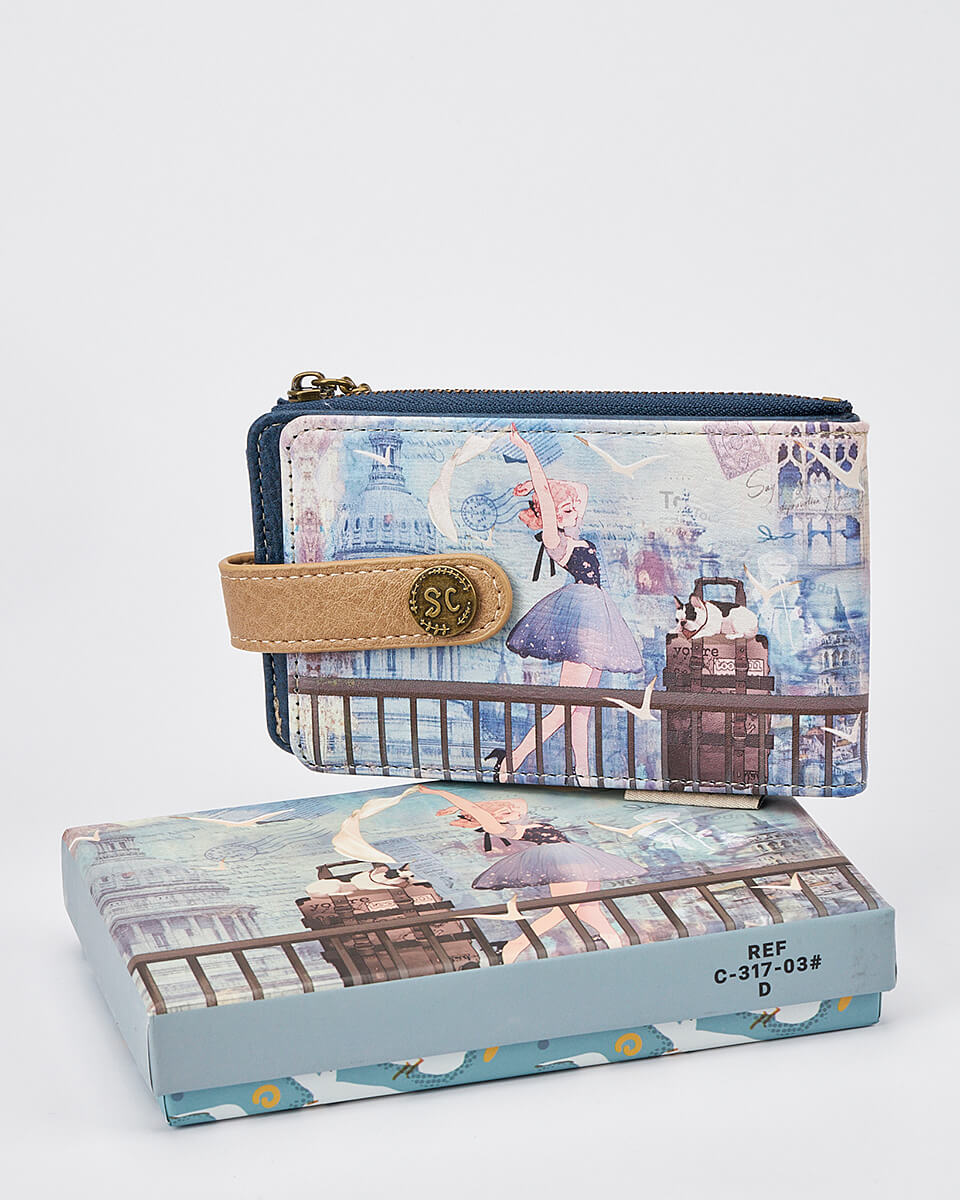 Γυναικείο Πορτοφόλι Sweet Candy με Ρομαντικό Μοτίβο