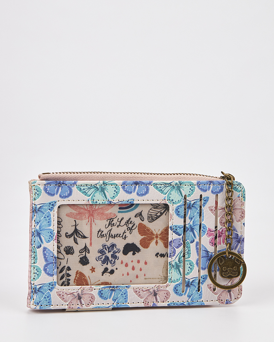 Sweet Candy Γυναικείο Πορτοφόλι με Καθρέφτη και Μίνι Αλυσίδα – Mirror Bloom