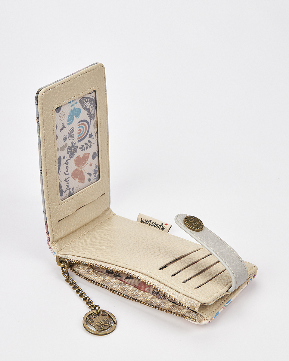 Sweet Candy Γυναικείο Πορτοφόλι με Ρομαντικές Νότες και Ανάγλυφο Σχέδιο – Vintage Story