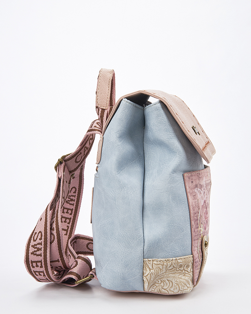 Sweet Candy Γυναικείο Σακίδιο Πλάτης με Ρετρό Κεντήματα – Mirror Bloom