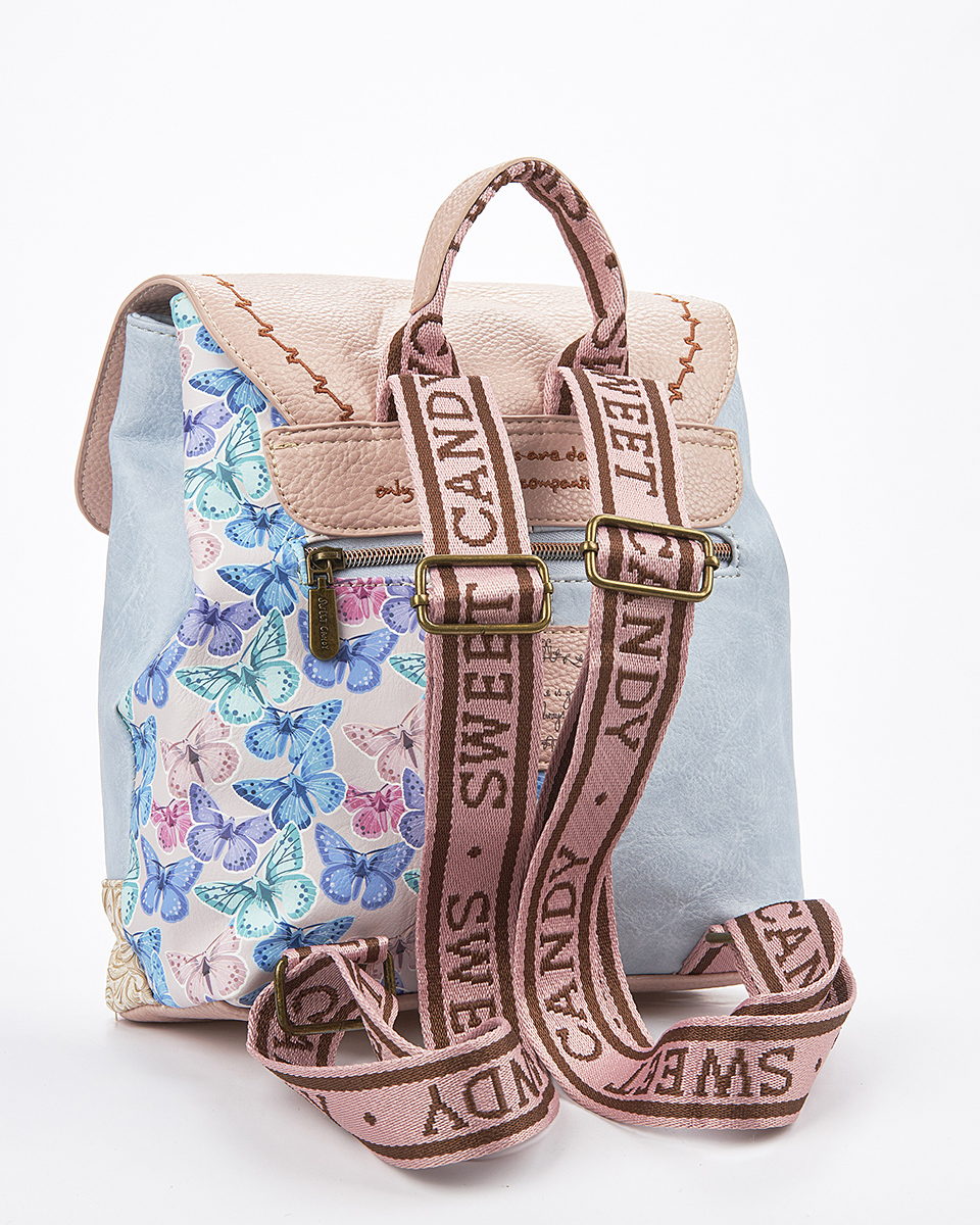 Sweet Candy Γυναικείο Σακίδιο Πλάτης με Ρετρό Κεντήματα – Mirror Bloom
