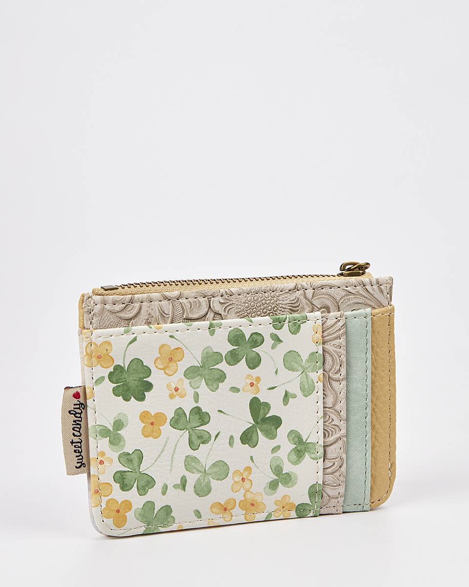 Sweet Candy Γυναικείο Πορτοφόλι με Floral Μπρελόκ και Ρομαντική Αίσθηση – Floral Whisper