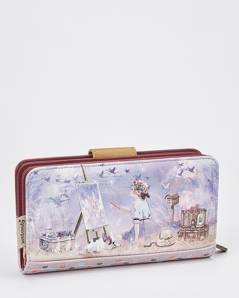 Γυναικείο Πορτοφόλι Sweet Candy με Ρομαντικό Μοτίβο