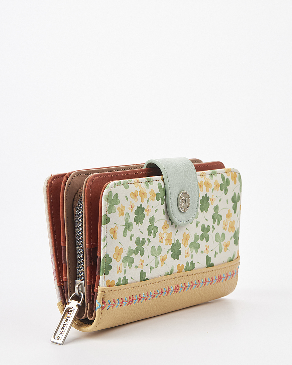 Sweet Candy Γυναικείο Πορτοφόλι με Vintage Σχέδιο και Χωρητικότητα – Floral Whisper