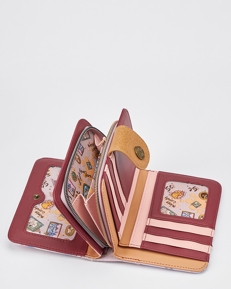 Γυναικείο Πορτοφόλι Sweet Candy με Ρομαντικό Μοτίβο