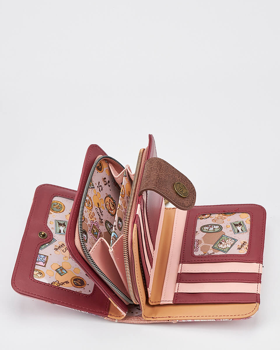 Γυναικείο Πορτοφόλι Sweet Candy με Ρομαντικό Μοτίβο