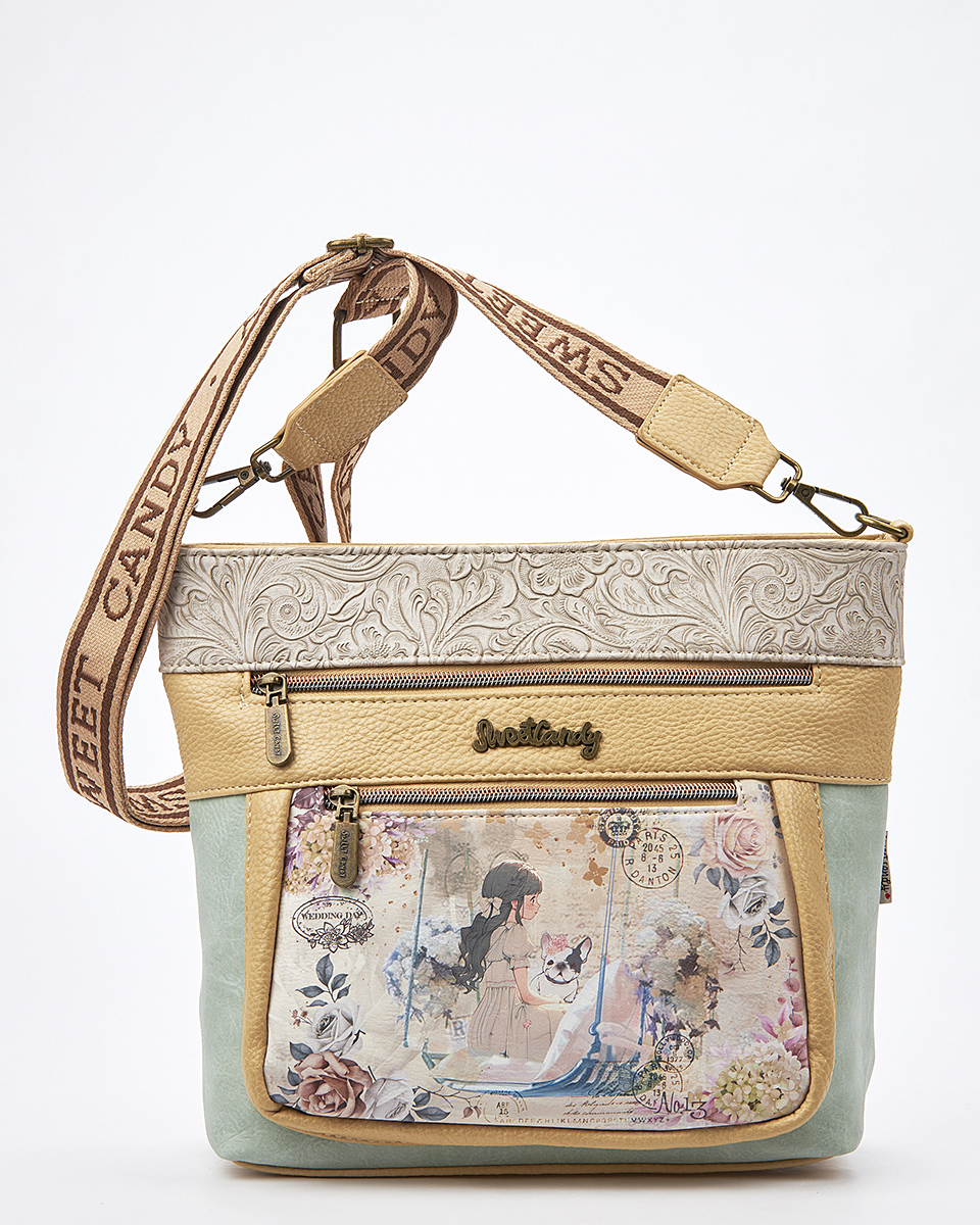 Sweet Candy Γυναικεία Τσάντα Ώμου με Ανάγλυφη Λεπτομέρεια – Floral Whisper Sweet Candy Γυναικεία Τσάντα Ώμου με Ανάγλυφη Λεπτομέρεια – Floral Whisper