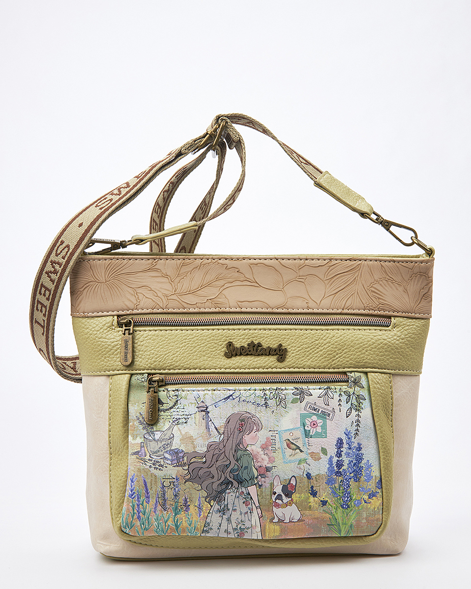 Sweet Candy Γυναικεία Τσάντα Ώμου με Ανάγλυφη Λεπτομέρεια – Lavender Walk Sweet Candy Γυναικεία Τσάντα Ώμου με Ανάγλυφη Λεπτομέρεια – Lavender Walk