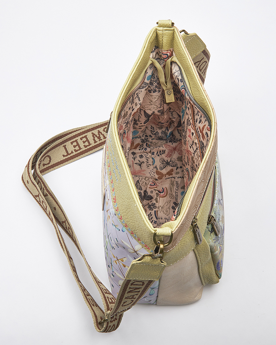 Sweet Candy Γυναικεία Τσάντα Ώμου με Ανάγλυφη Λεπτομέρεια – Lavender Walk