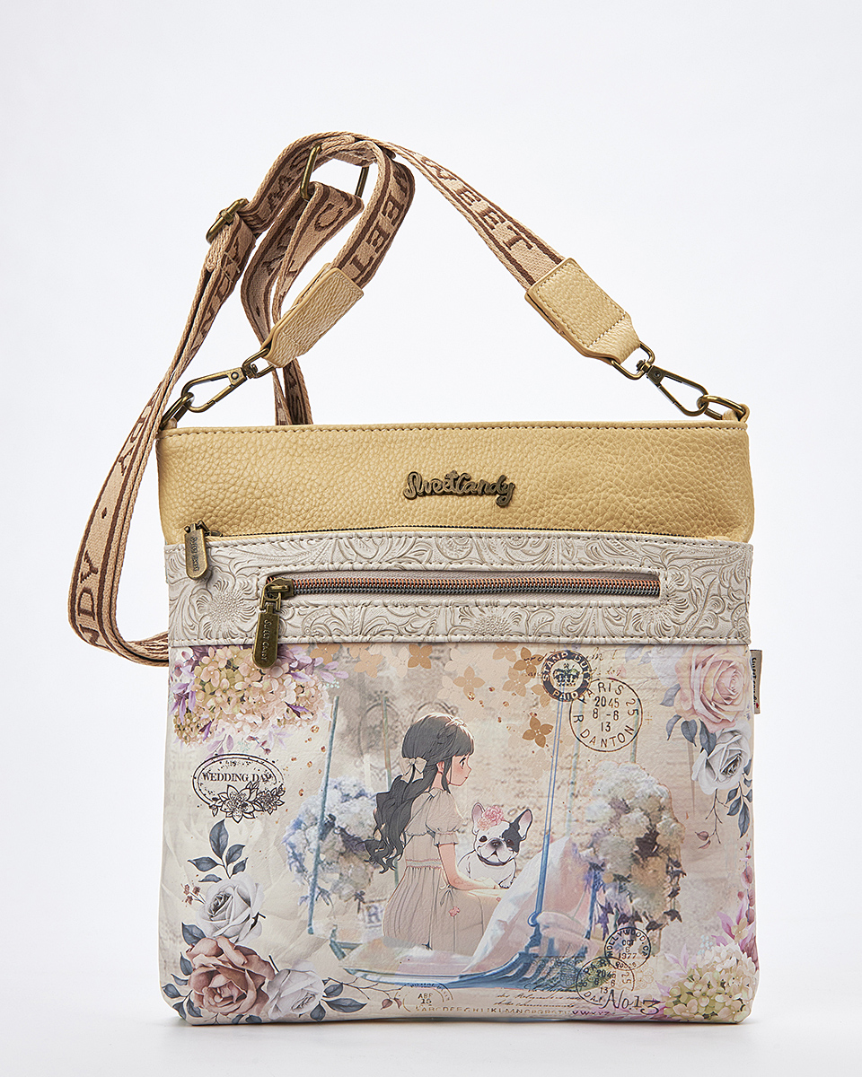 Sweet Candy Γυναικεια Τσαντα Ωμου-Χιαστι με Vintage Μοτιβο – Floral Whisper Sweet Candy Γυναικεια Τσαντα Ωμου-Χιαστι με Vintage Μοτιβο – Floral Whisper