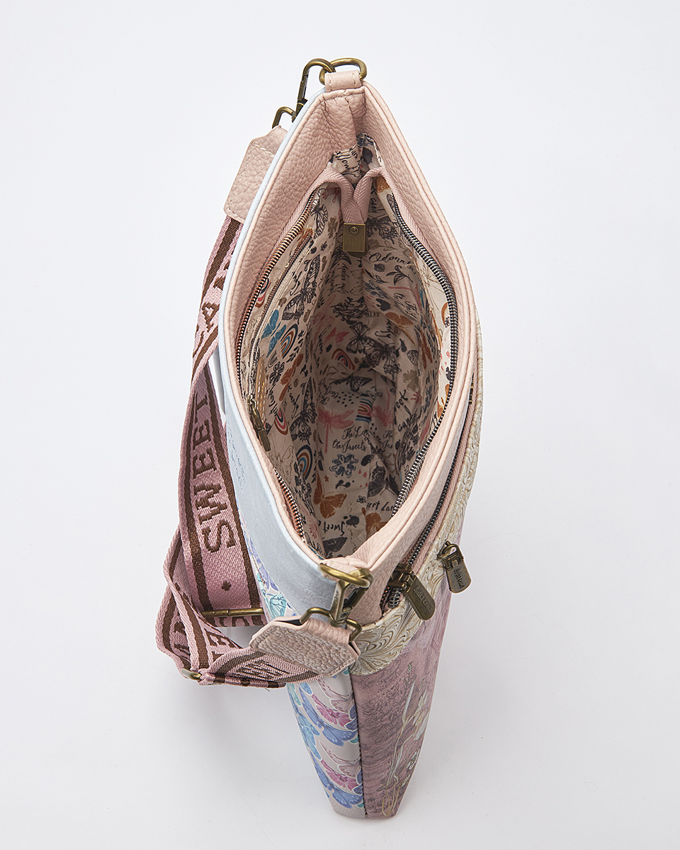 Sweet Candy Γυναικεια Τσαντα Ωμου-Χιαστι με Vintage Μοτιβο. – Mirror Bloom