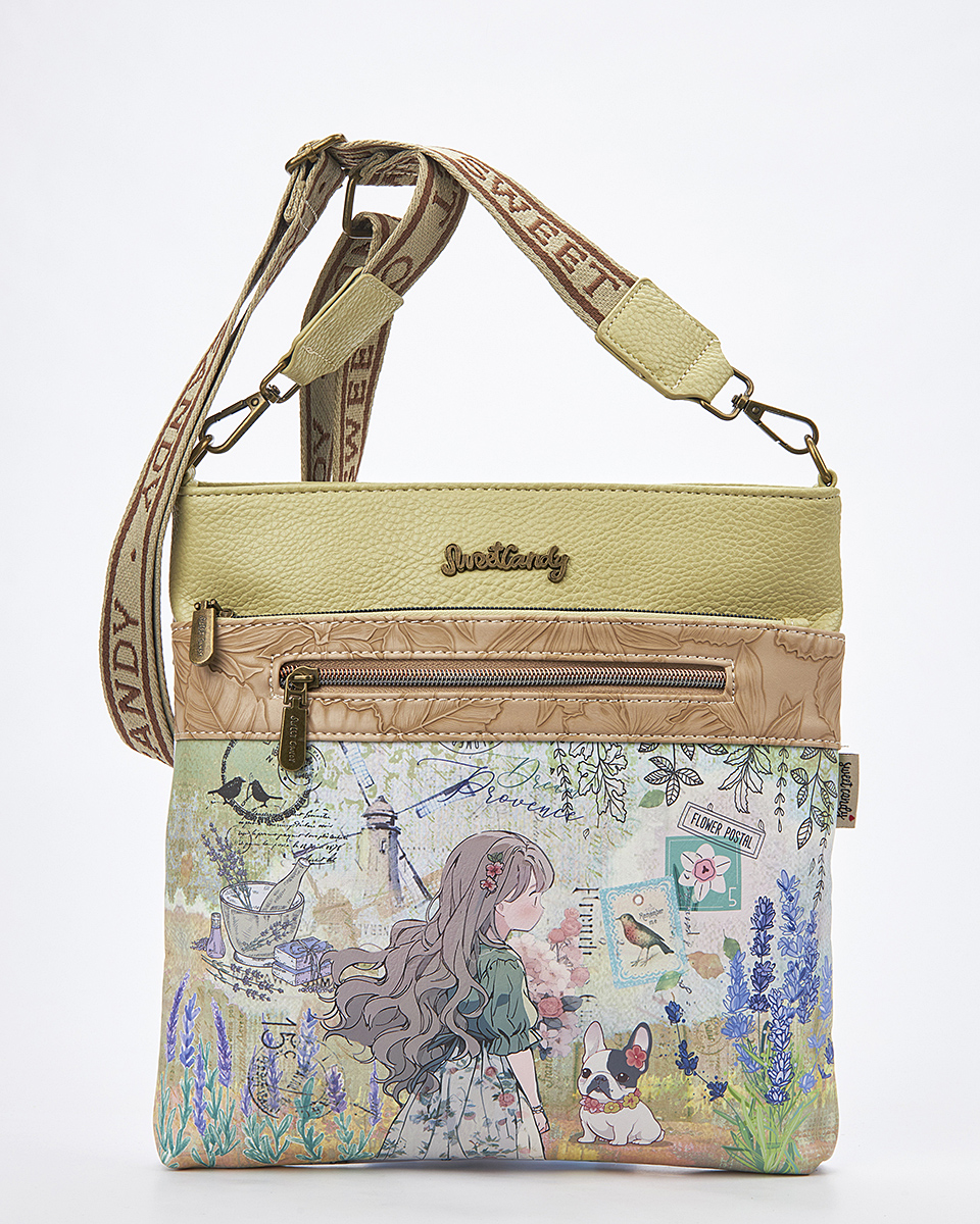 Sweet Candy Γυναικεία Τσάντα Ώμου-Χιαστί με Φυσική Αρμονία – Lavender Walk