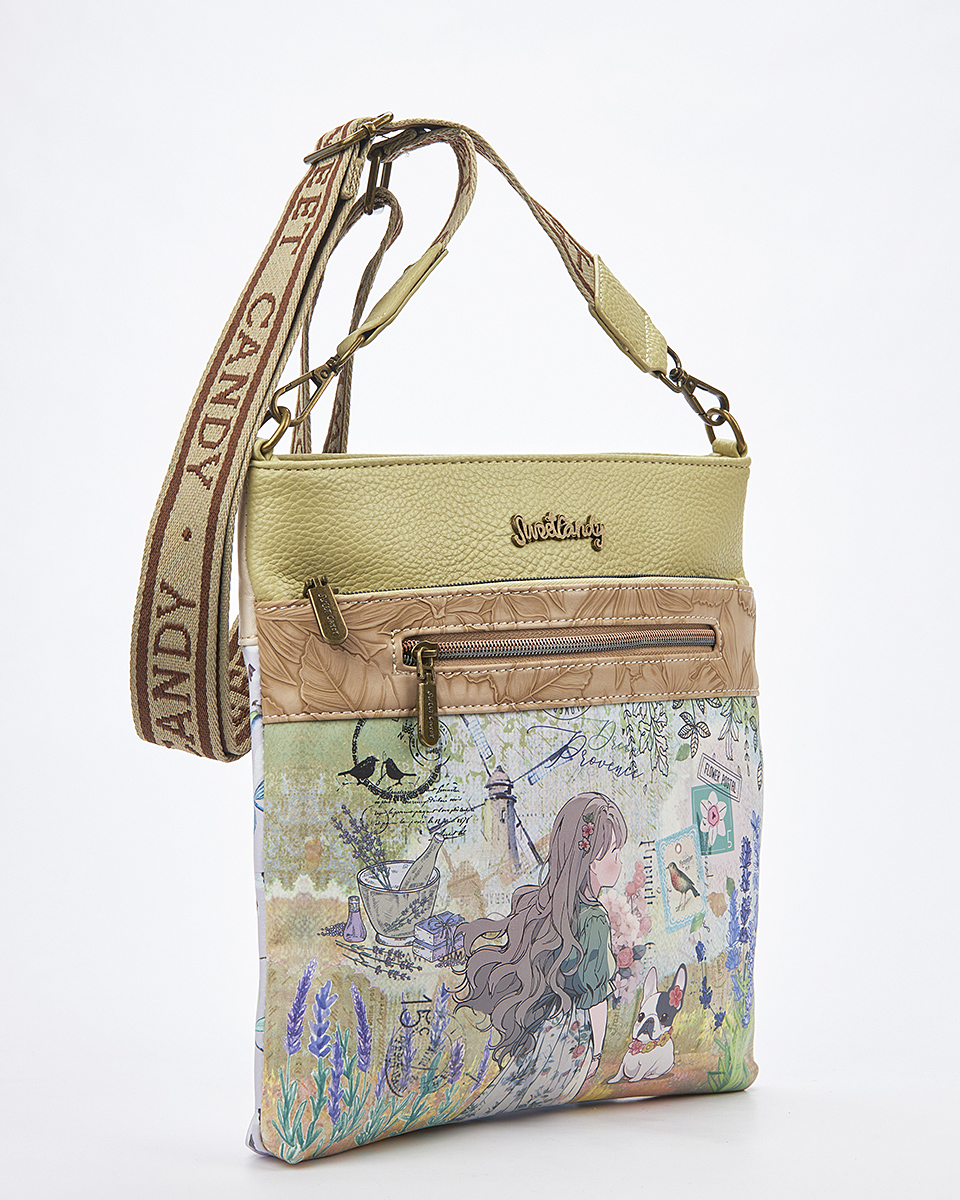 Sweet Candy Γυναικεια Τσαντα Ωμου-Χιαστι με Vintage Μοτιβο – Lavender Walk Sweet Candy Γυναικεια Τσαντα Ωμου-Χιαστι με Vintage Μοτιβο – Lavender Walk