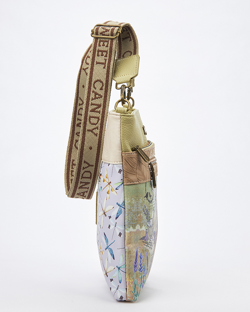 Sweet Candy Γυναικεια Τσαντα Ωμου-Χιαστι με Vintage Μοτιβο – Lavender Walk Sweet Candy Γυναικεια Τσαντα Ωμου-Χιαστι με Vintage Μοτιβο – Lavender Walk