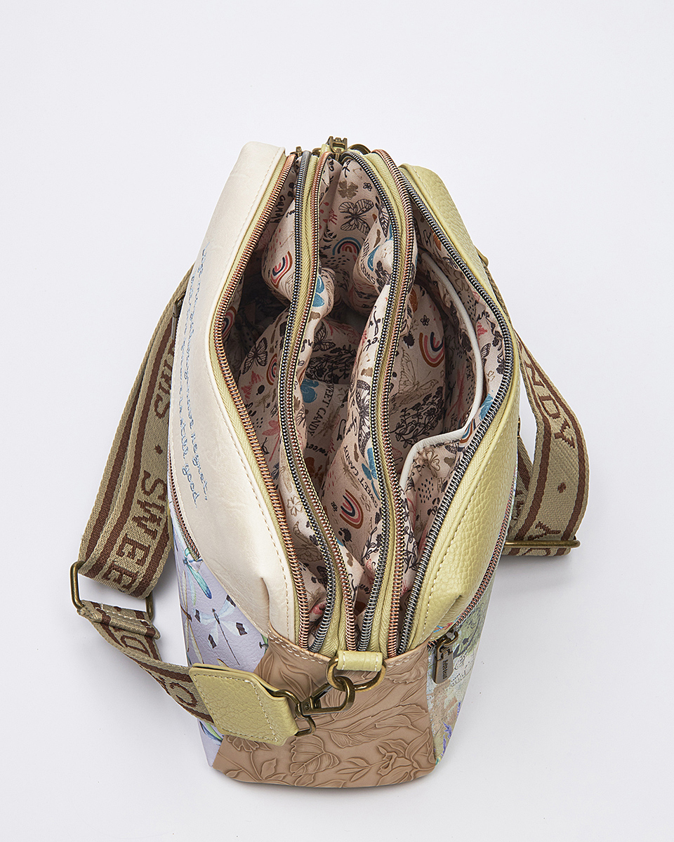 Sweet Candy Γυναικεία Τσάντα Ώμου με Λεβάντες & Παιδικό Στυλ – Lavender Walk