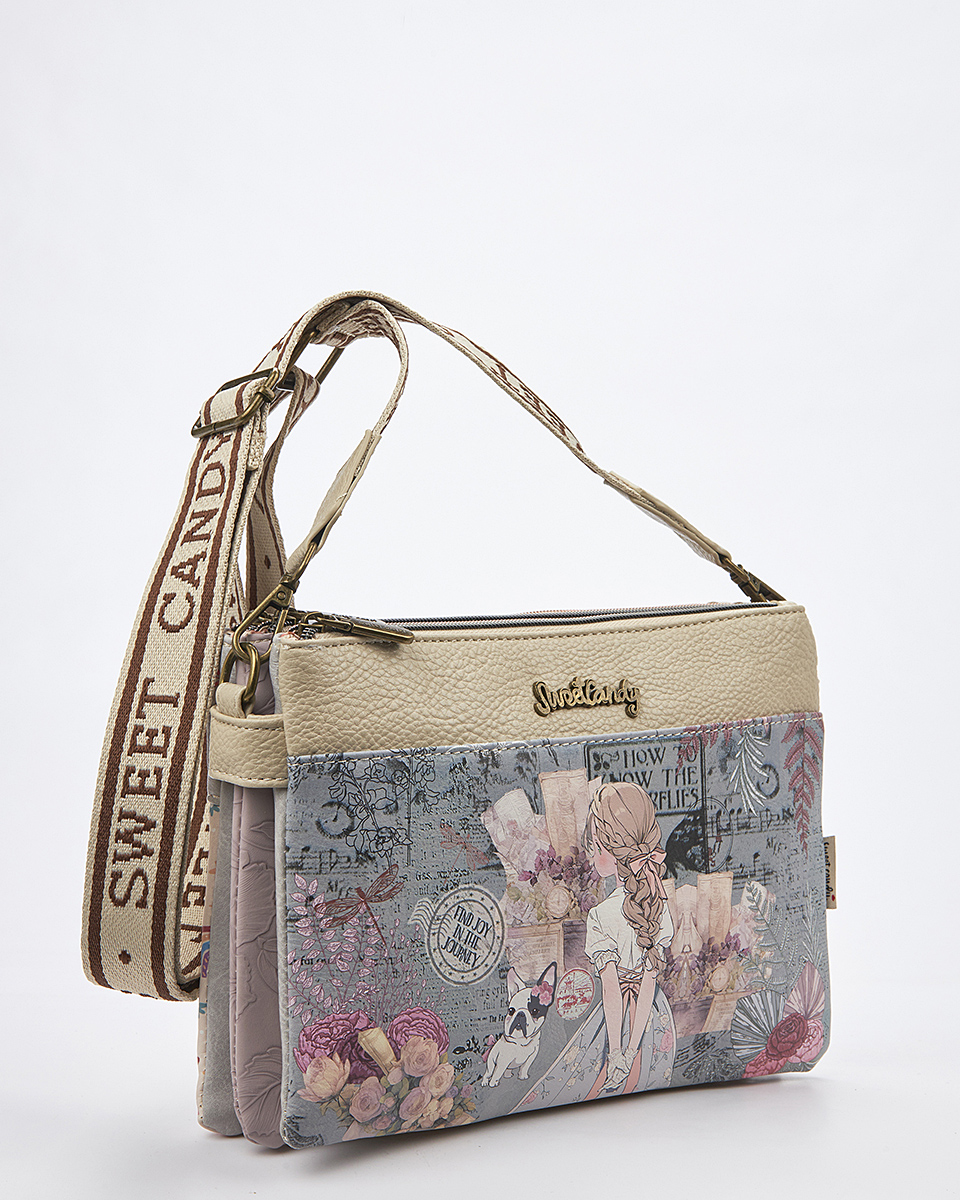Sweet Candy Γυναικεία Τσάντα Ώμου-Χιαστί με Ονειρική Ρετρό Αισθητική – Vintage Story