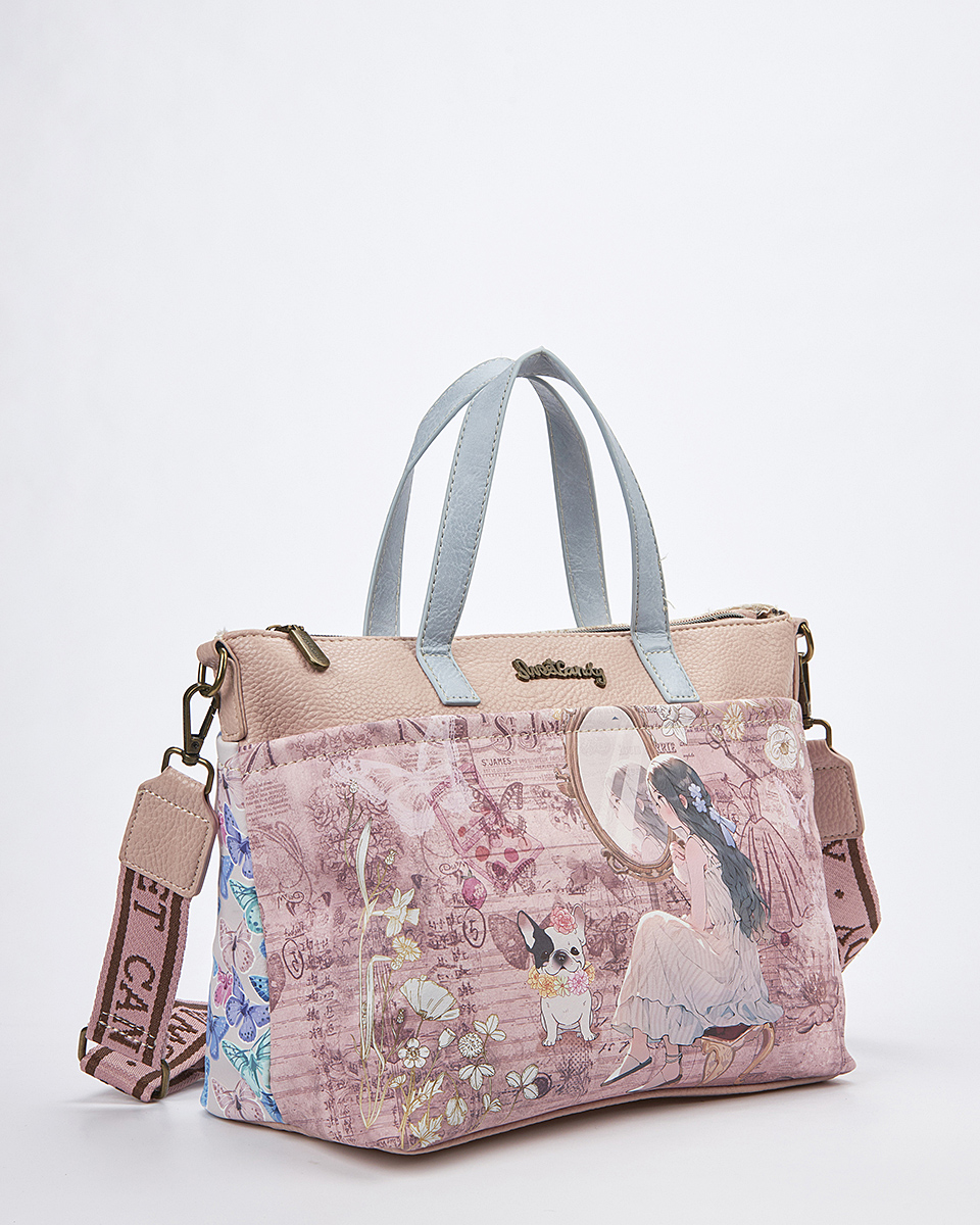 Sweet Candy Γυναικεία Τσάντα Ώμου-Χιαστί με Ρομαντικό Σκίτσο – Mirror Bloom Sweet Candy Γυναικεία Τσάντα Ώμου-Χιαστί με Ρομαντικό Σκίτσο – Mirror Bloom