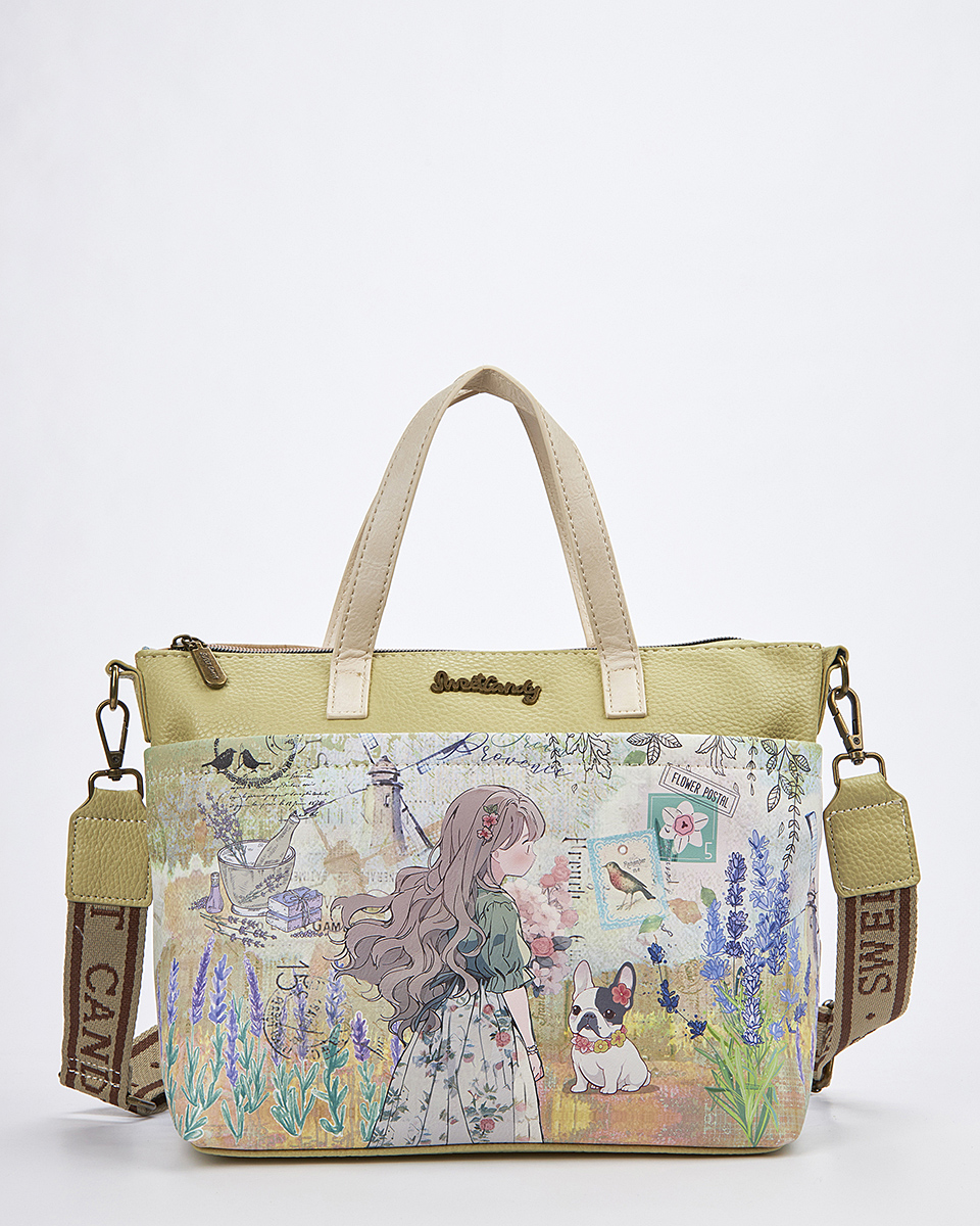 Sweet Candy Γυναικεία Τσάντα Ώμου-Χιαστί με Φυσικό Τοπίο – Lavender Walk Sweet Candy Γυναικεία Τσάντα Ώμου-Χιαστί με Φυσικό Τοπίο – Lavender Walk