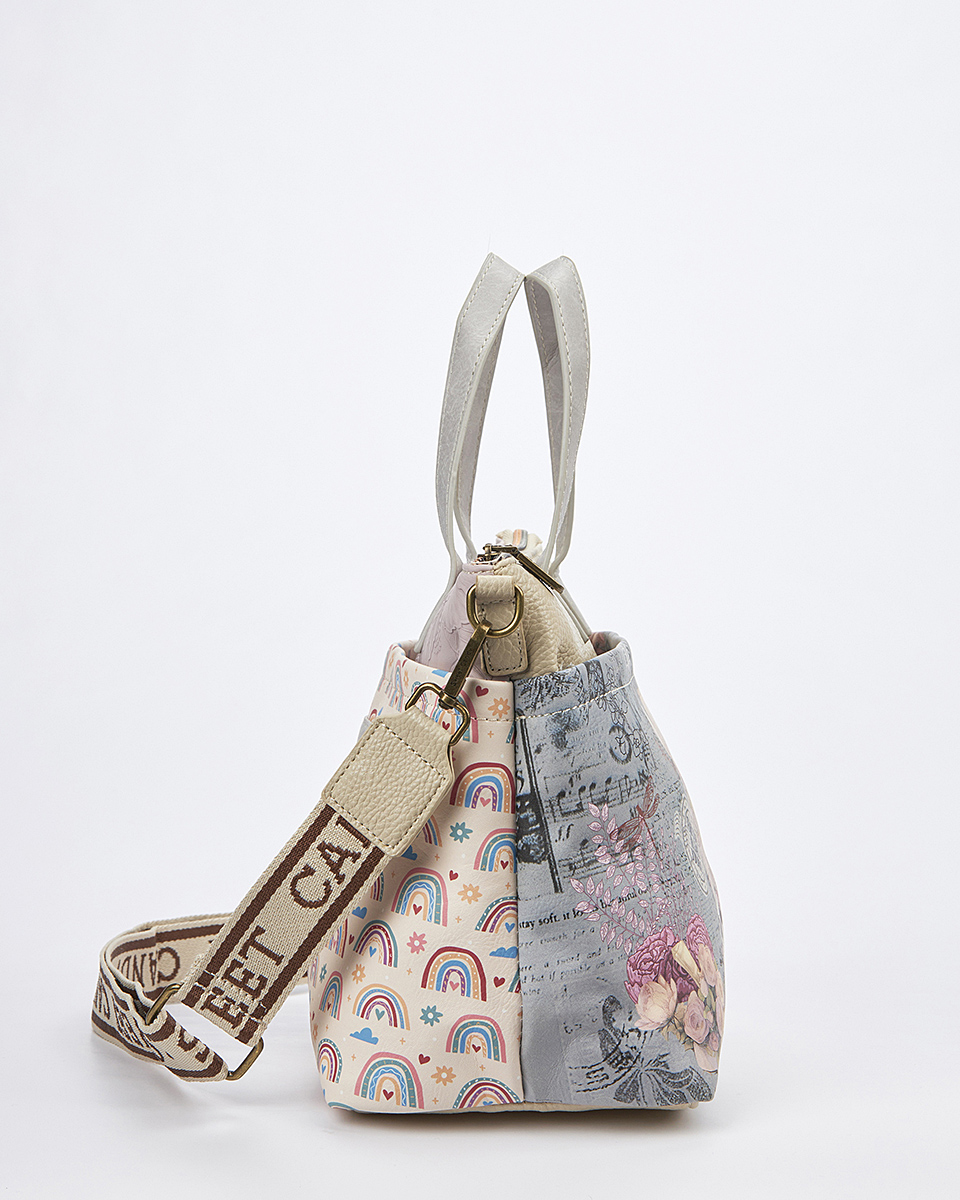 Sweet Candy Γυναικεία Τσάντα Ώμου-Χιαστί με Απαλή Ρετρό Διάθεση – Vintage Story Sweet Candy Γυναικεία Τσάντα Ώμου-Χιαστί με Απαλή Ρετρό Διάθεση – Vintage Story