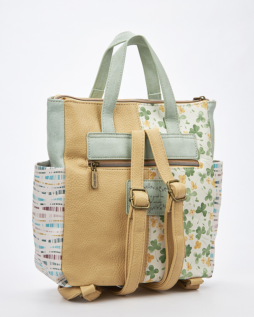 Sweet Candy Γυναικείο Σακίδιο 3-Way με Ρομαντικό Pattern – Floral Whisper Sweet Candy Γυναικείο Σακίδιο 3-Way με Ρομαντικό Pattern – Floral Whisper