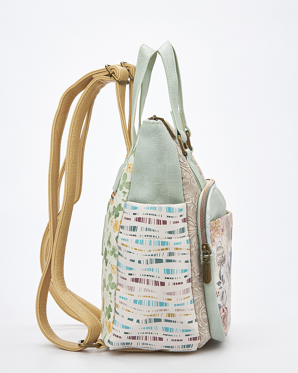 Sweet Candy Γυναικείο Σακίδιο 3-Way με Ρομαντικό Pattern – Floral Whisper Sweet Candy Γυναικείο Σακίδιο 3-Way με Ρομαντικό Pattern – Floral Whisper