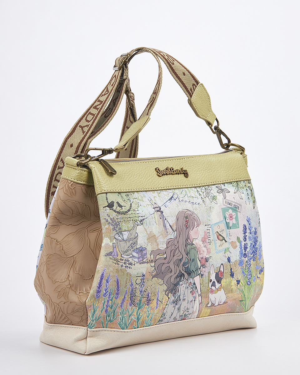 Sweet Candy Γυναικεία Τσάντα Ώμου-Χιαστί με Κήπο και Ζωάκια – Lavender Walk Sweet Candy Γυναικεία Τσάντα Ώμου-Χιαστί με Κήπο και Ζωάκια – Lavender Walk