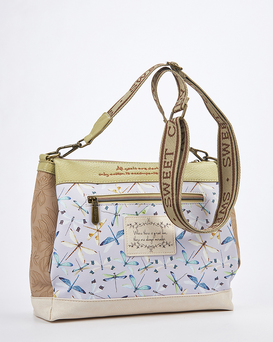 Sweet Candy Γυναικεία Τσάντα Ώμου-Χιαστί με Κήπο και Ζωάκια – Lavender Walk Sweet Candy Γυναικεία Τσάντα Ώμου-Χιαστί με Κήπο και Ζωάκια – Lavender Walk
