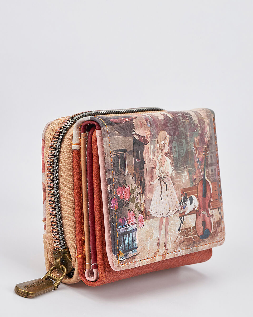 Γυναικείο Πορτοφόλι Sweet Candy με Ρομαντικό Μοτίβο