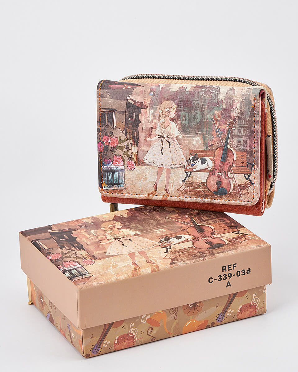 Γυναικείο Πορτοφόλι Sweet Candy με Ρομαντικό Μοτίβο