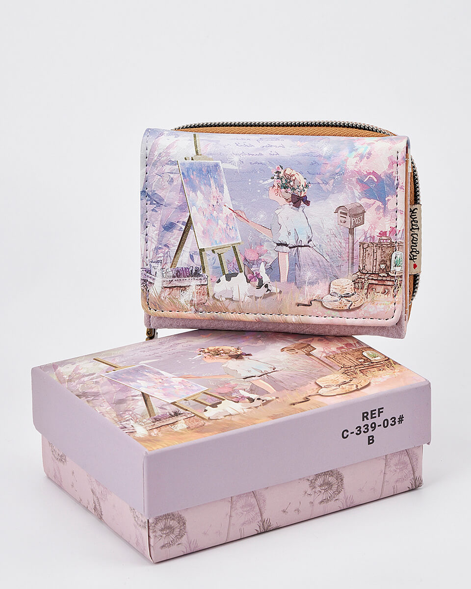 Γυναικείο Πορτοφόλι Sweet Candy με Ρομαντικό Μοτίβο