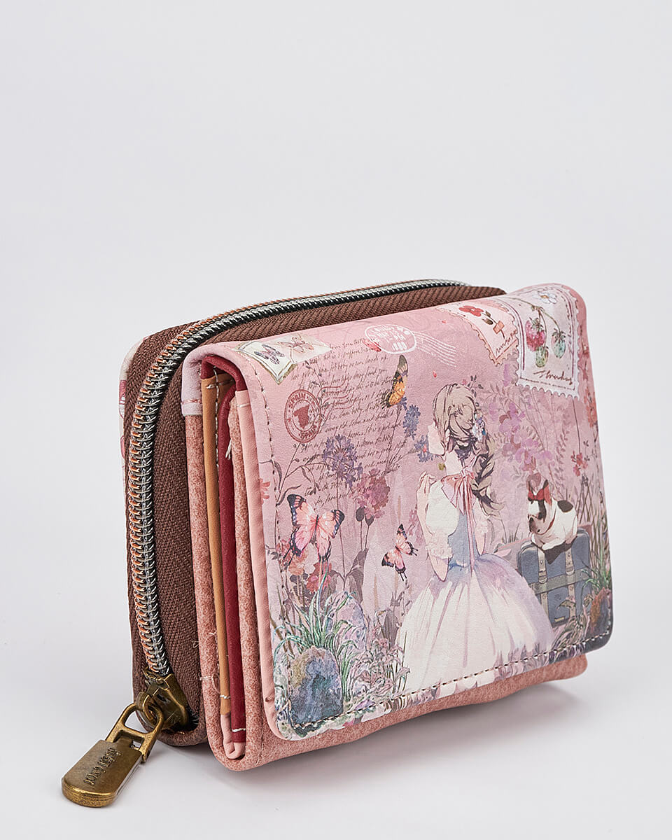 Γυναικείο Πορτοφόλι Sweet Candy με Ρομαντικό Μοτίβο