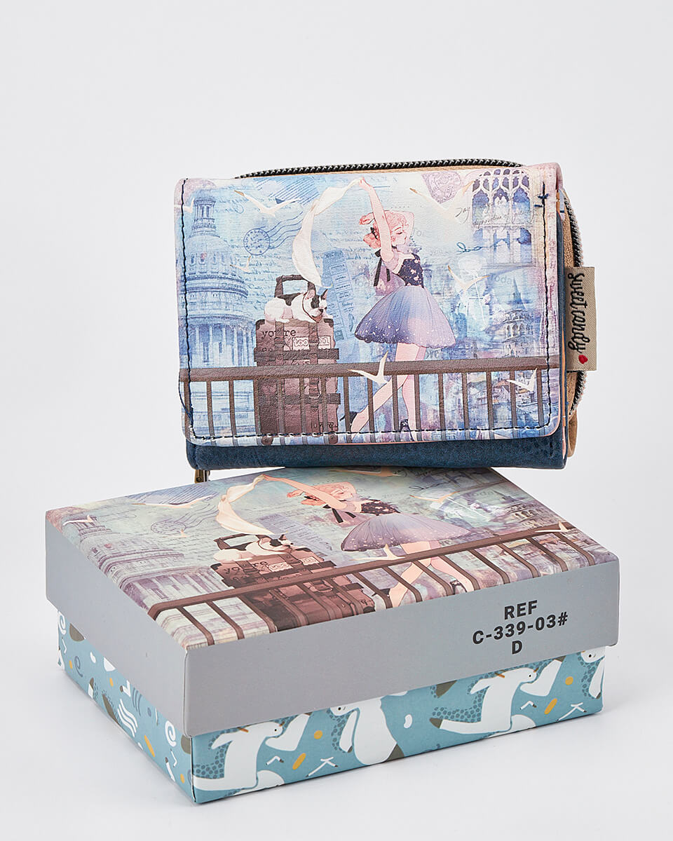 Γυναικείο Πορτοφόλι Sweet Candy με Ρομαντικό Μοτίβο