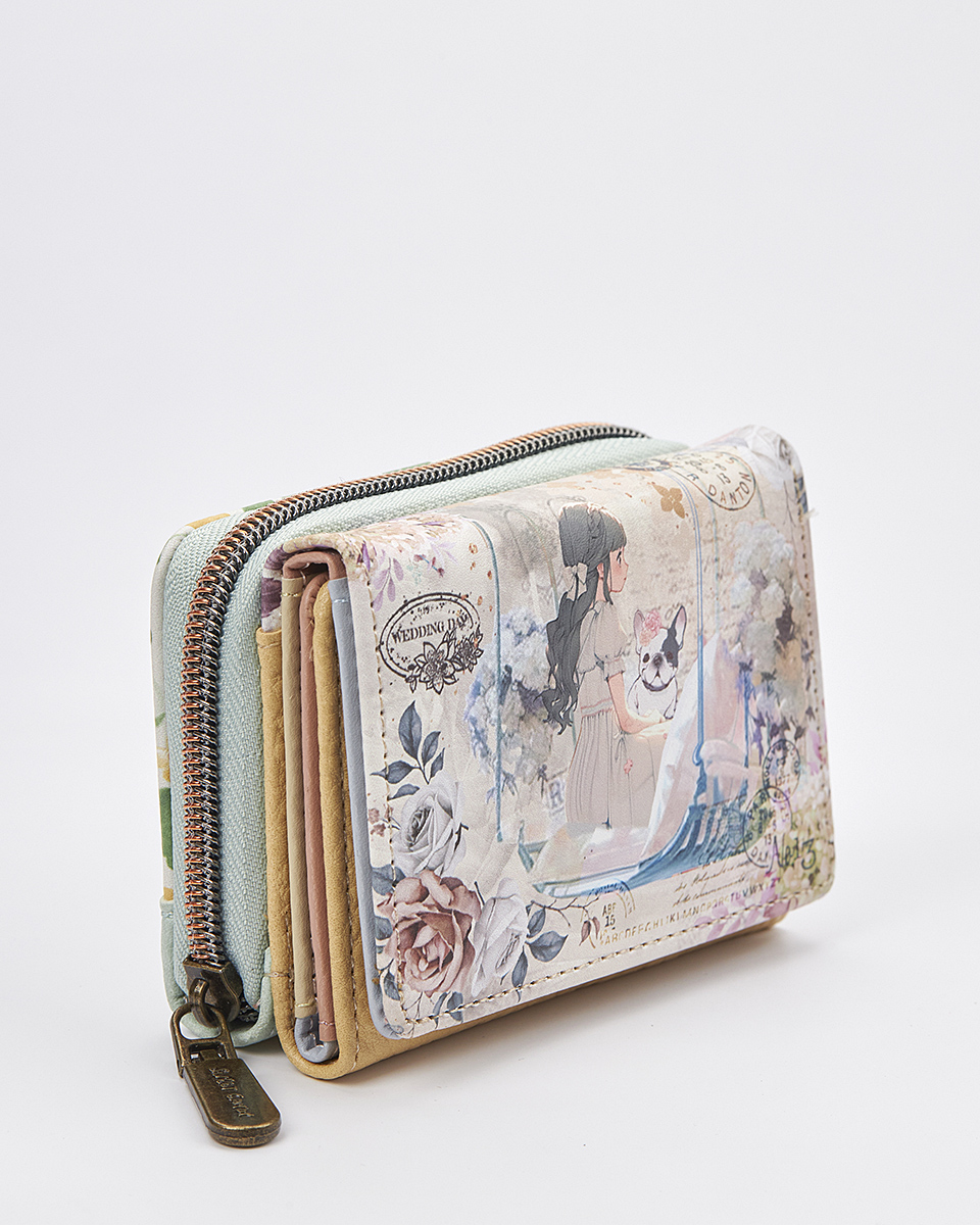 Sweet Candy Γυναικείο Πορτοφόλι με Vintage Floral Σχέδιο – Floral Whisper