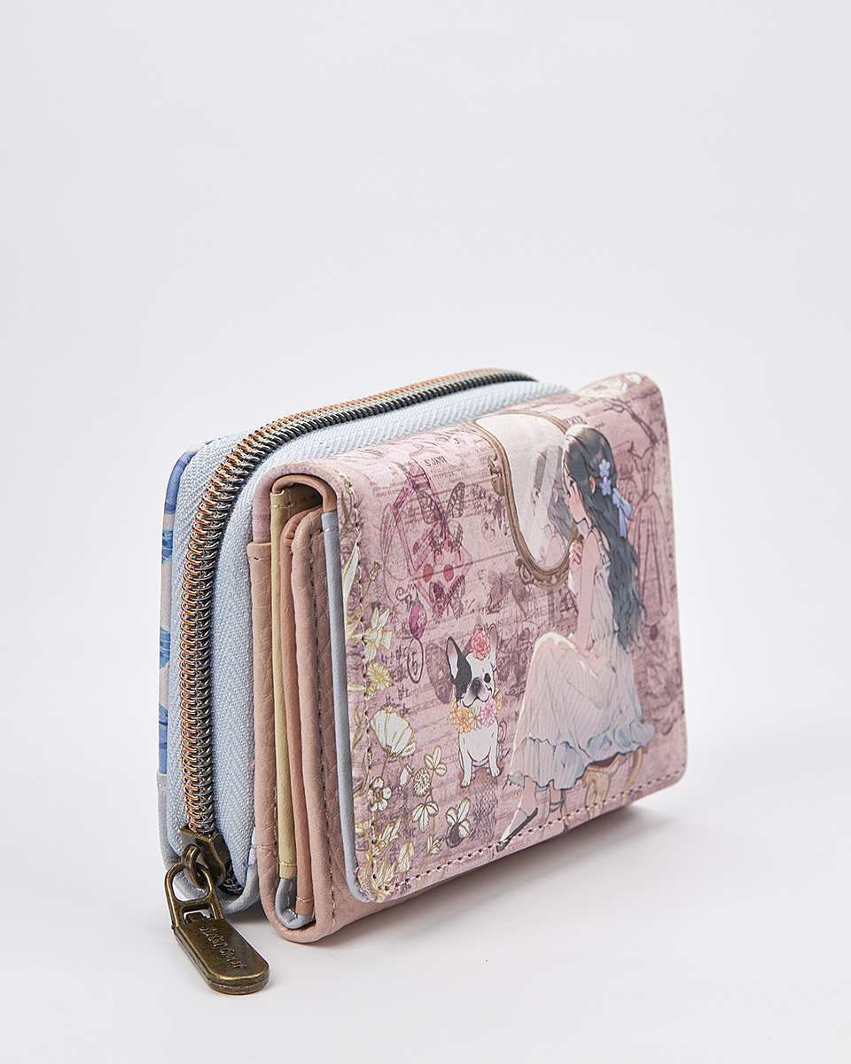 Sweet Candy Γυναικείο Πορτοφόλι με Ρετρό Καθρέφτη & Μοναδική Αίσθηση – Mirror Bloom