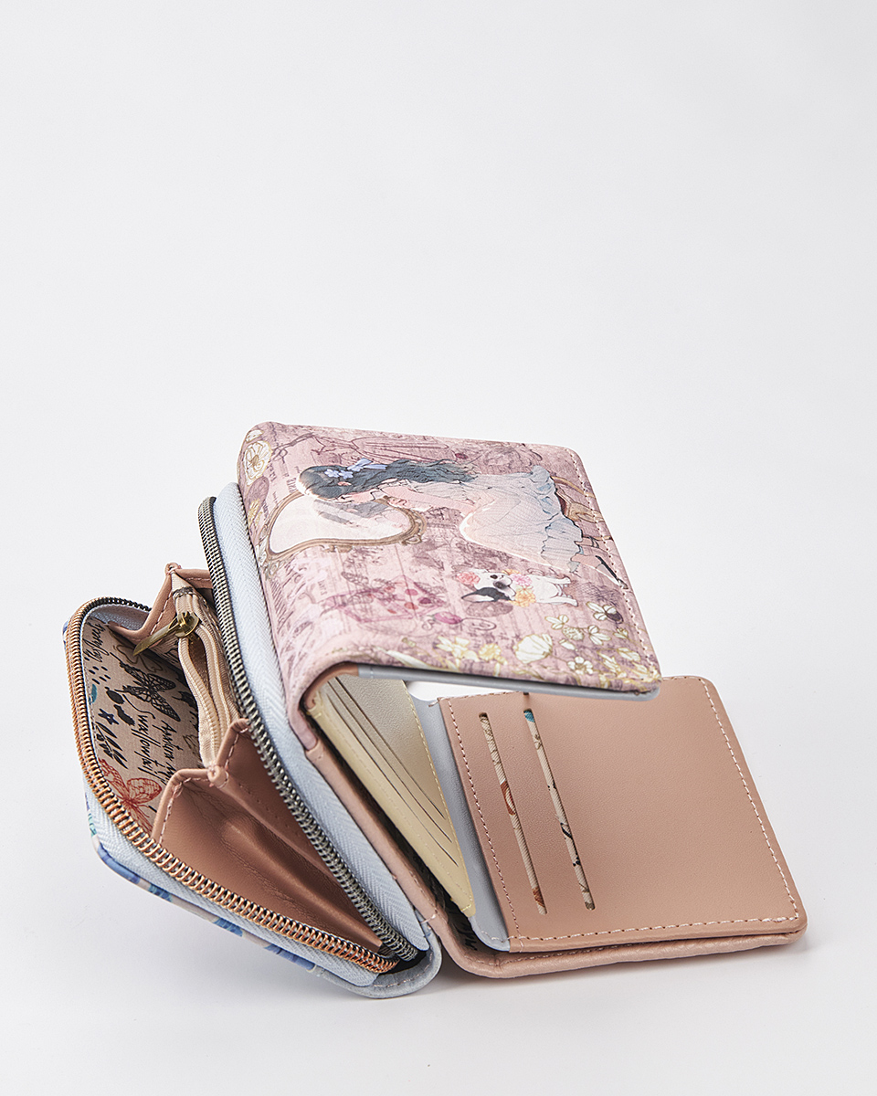Sweet Candy Γυναικείο Πορτοφόλι με Ρετρό Καθρέφτη & Μοναδική Αίσθηση – Mirror Bloom
