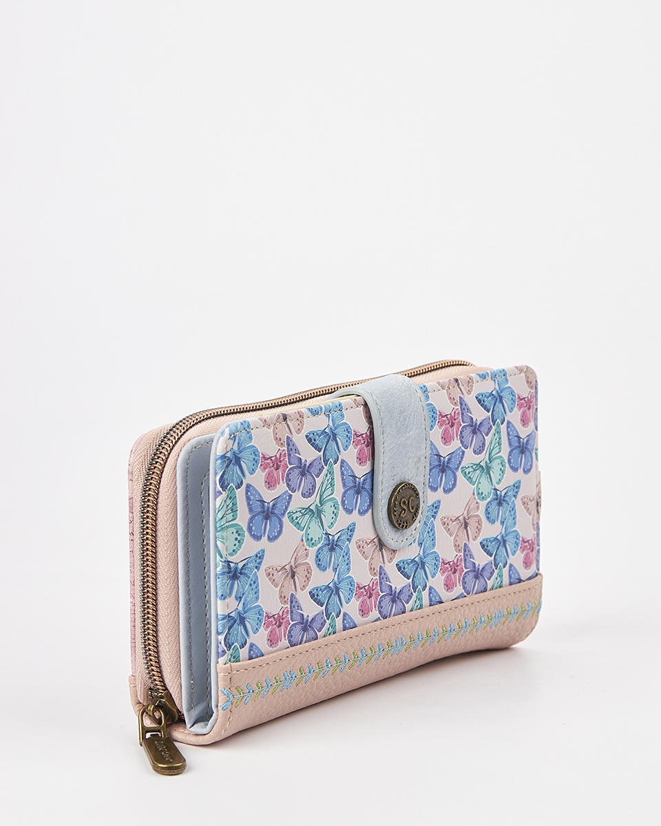 Sweet Candy Γυναικείο Πορτοφόλι με Καθρέφτη & Λεπτομέρεια "Candy" – Mirror Bloom