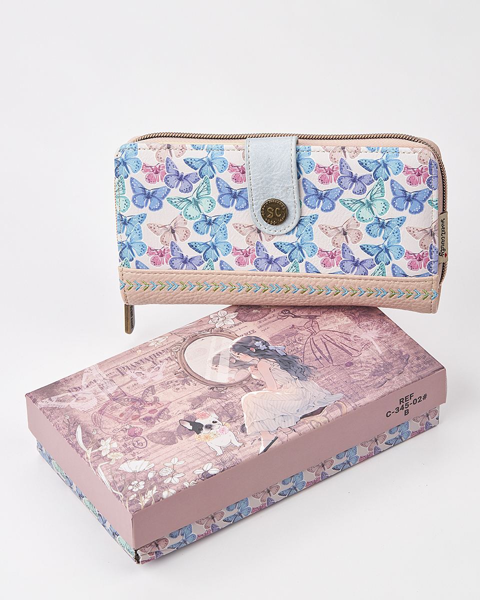 Sweet Candy Γυναικείο Πορτοφόλι με Καθρέφτη & Λεπτομέρεια "Candy" – Mirror Bloom
