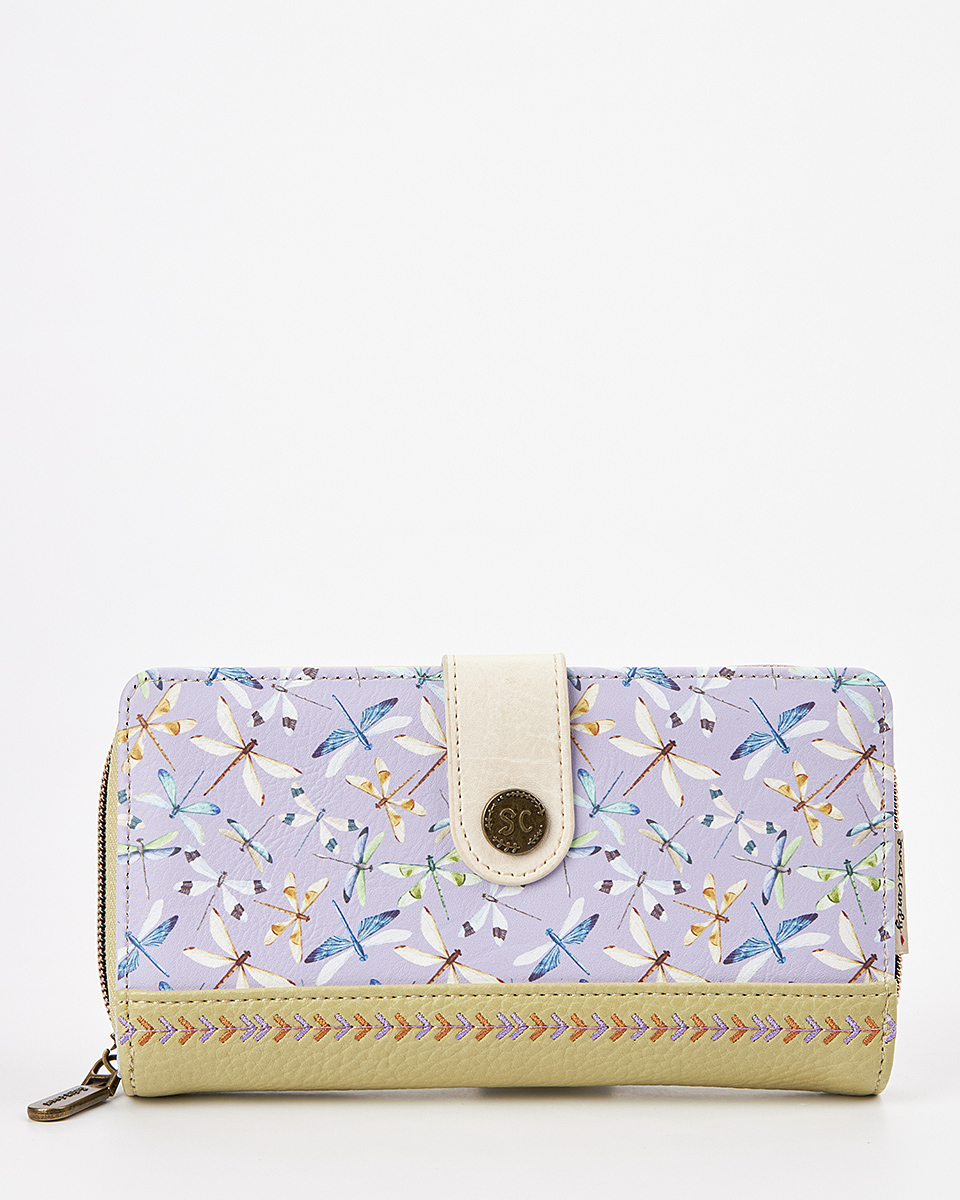 Sweet Candy Γυναικείο Πορτοφόλι με Μοτίβο Λεβάντα & Λουράκι Sweet – Lavender Walk Sweet Candy Γυναικείο Πορτοφόλι με Μοτίβο Λεβάντα & Λουράκι Sweet – Lavender Walk